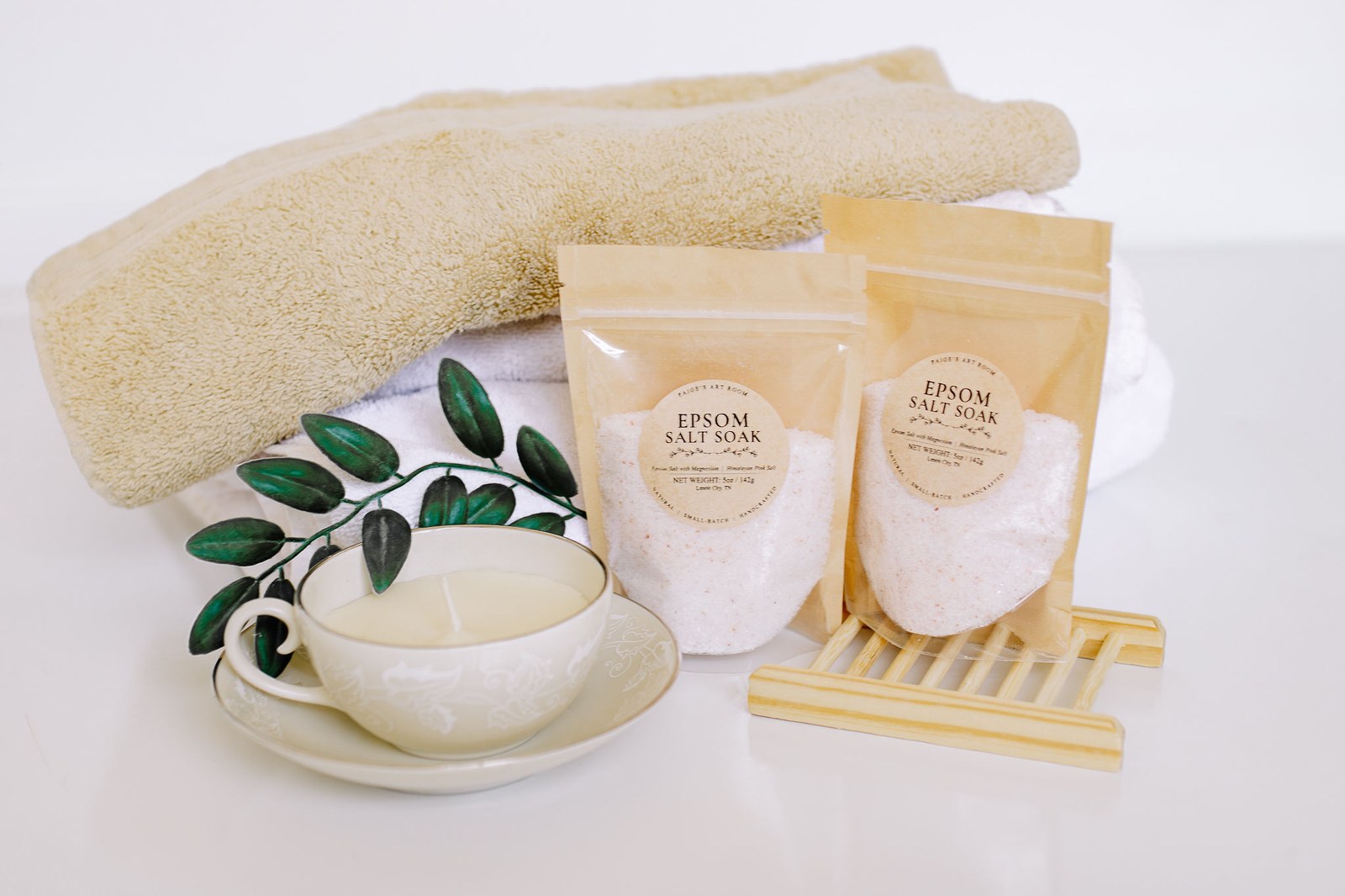 Epsom bath soak from Paige’s Art Room