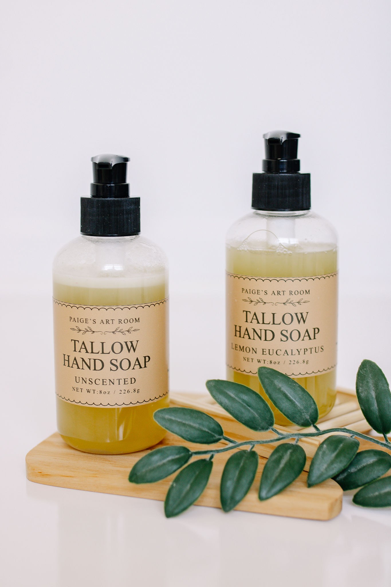 Tallow liquid hand soap from Paige’s Art Room